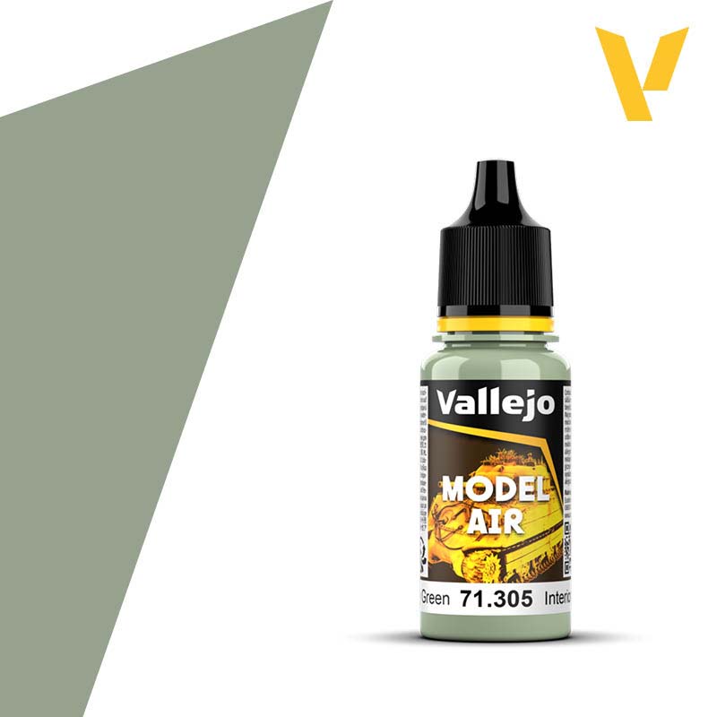 Vallejo Model Air - Interior Grey Green (18ml) 71.305 Vallejo Model Air - Interior Grey Green (18ml) 71.305
