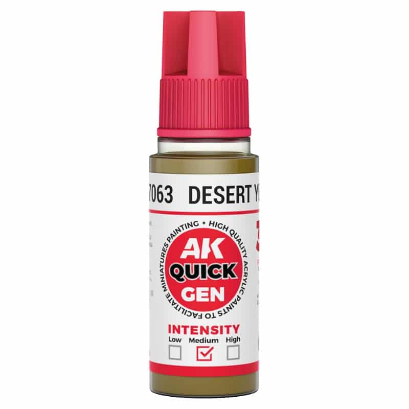 AK Interactive Quick Gen Paint - Desert Yellow (18ml) AK17063 AK Interactive Quick Gen Paint - Desert Yellow (18ml) AK17063