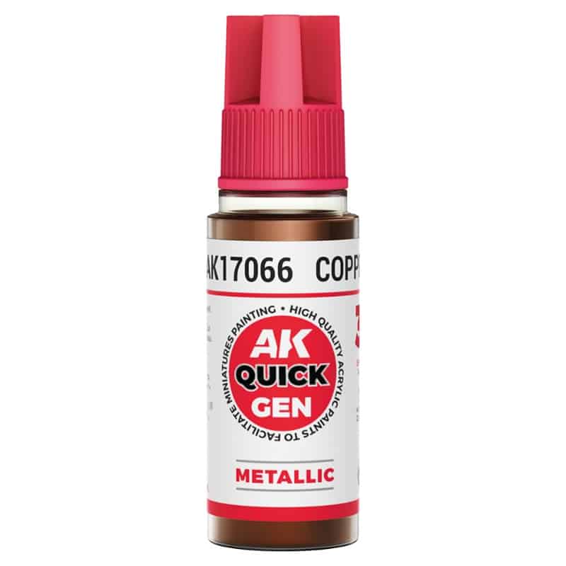 AK Interactive Quick Gen Paint - Copper (18ml) AK17066 AK Interactive Quick Gen Paint - Copper (18ml) AK17066