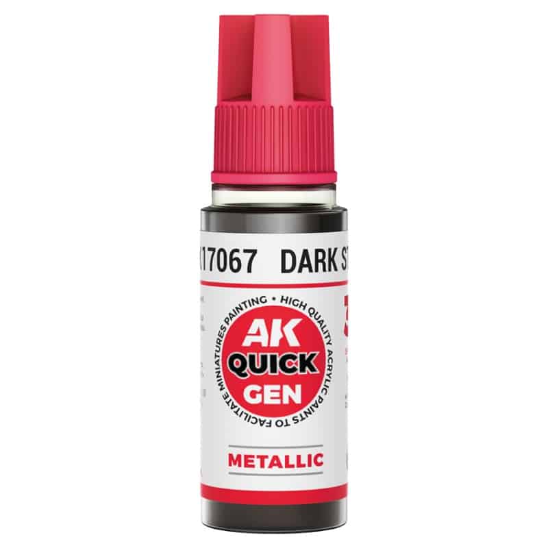 AK Interactive Quick Gen Paint - Dark Steal (18ml) AK17067 AK Interactive Quick Gen Paint - Dark Steal (18ml) AK17067