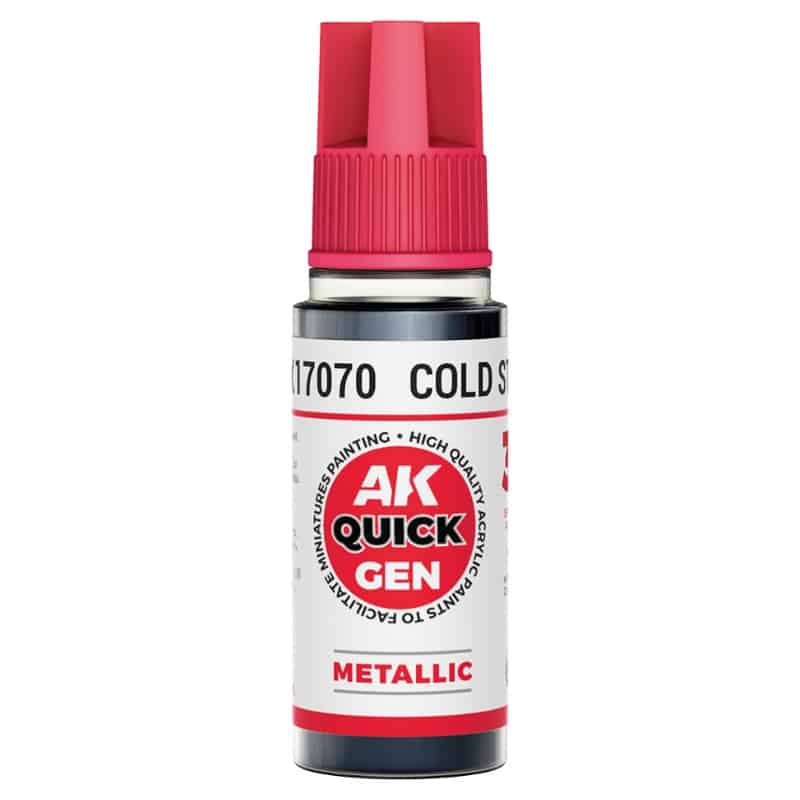 AK Interactive Quick Gen Paint - Cold Steel (18ml) AK17070 AK Interactive Quick Gen Paint - Cold Steel (18ml) AK17070