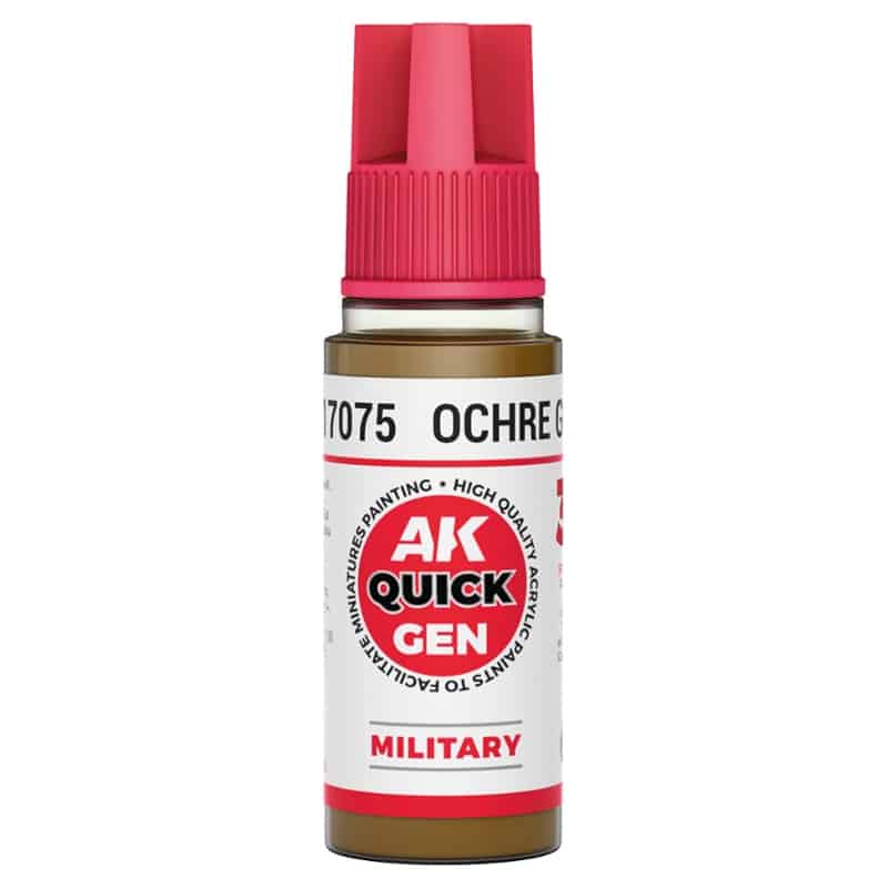 AK Interactive Quick Gen Paint - Ochre Green (18ml) AK17075 AK Interactive Quick Gen Paint - Ochre Green (18ml) AK17075