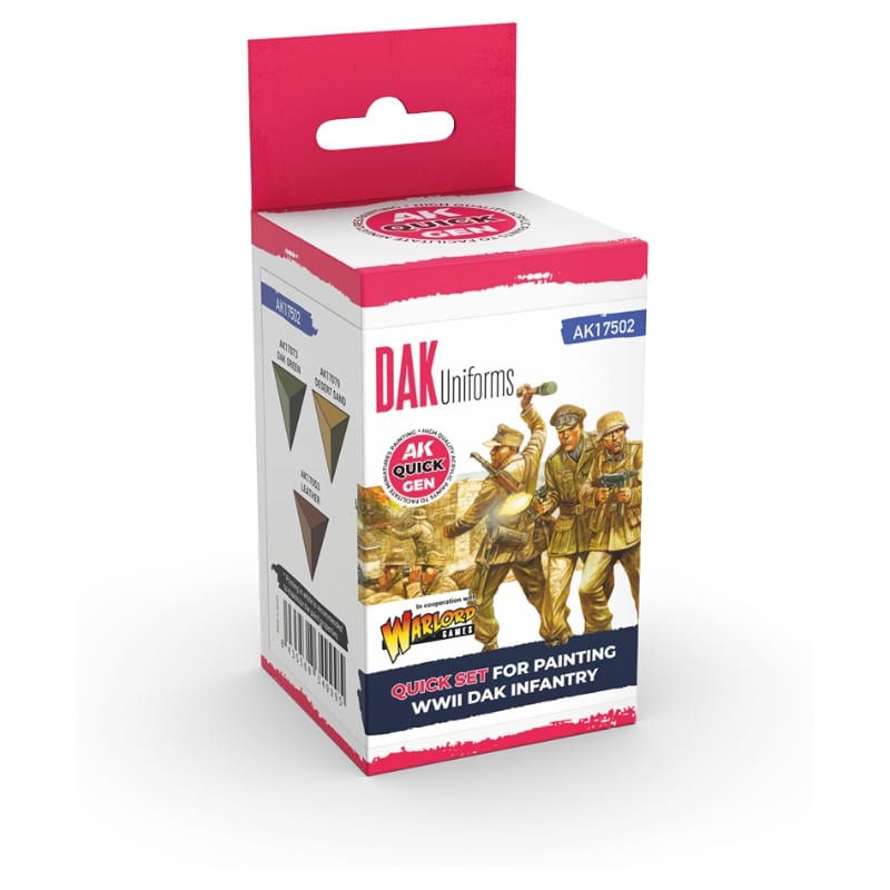 AK Interactive Quick Gen Paint Set - Dak Uniforms AK17502