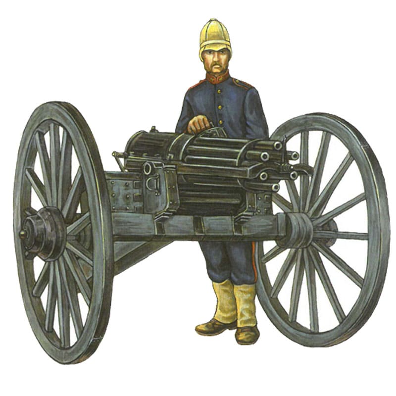 Hat Industrie Colonial Wars Gatling Gun and Crew (1/72) 8179 Hat Industrie Colonial Wars Gatling Gun and Crew (1/72) 8179