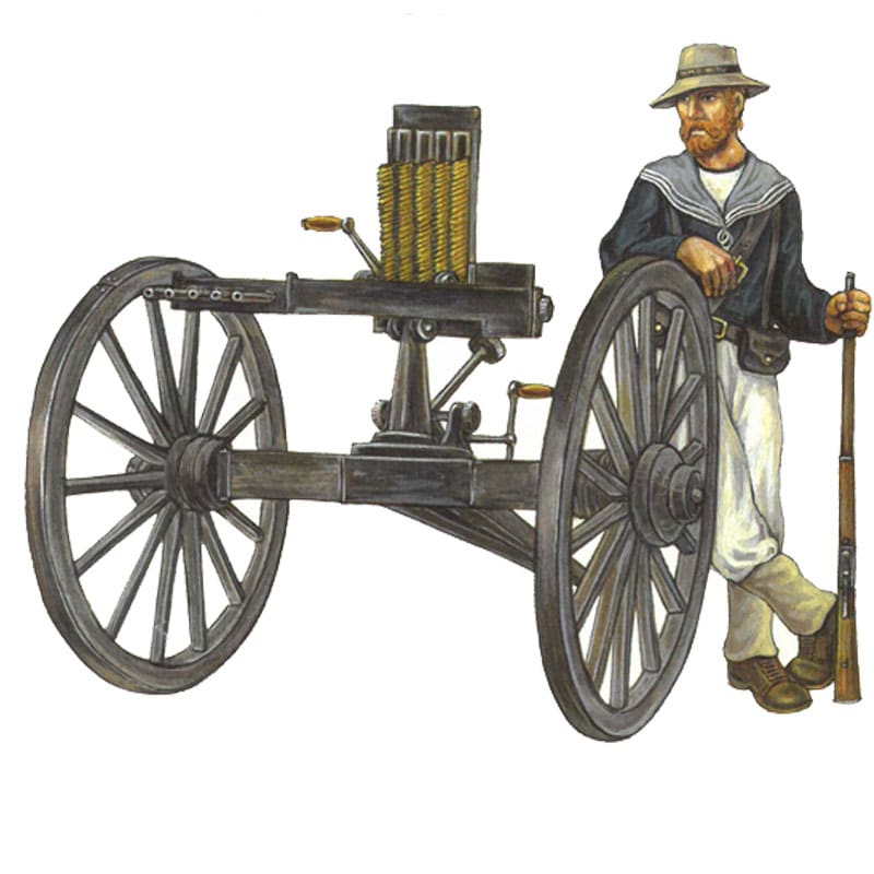 Hat Industrie Colonial Wars Gardner Gun and Crew (1/72) 8180 Hat Industrie Colonial Wars Gardner Gun and Crew (1/72) 8180