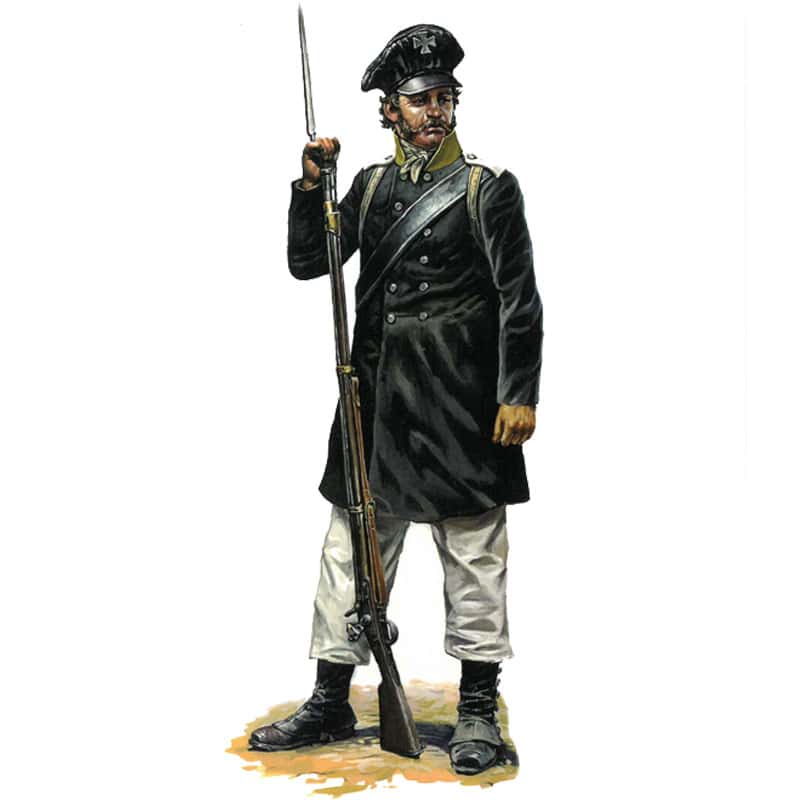 Hat Industrie Napoleonic Prussian Landwehr Marching (1/72) 8309 Hat Industrie Napoleonic Prussian Landwehr Marching (1/72) 8309