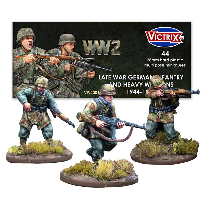 Victrix WWII Late War German Infantry & Heavy Weapons (1944-45) (28mm) VW2001 Victrix WWII Late War German Infantry & Heavy Weapons (1944-45) (28mm) VW2001
