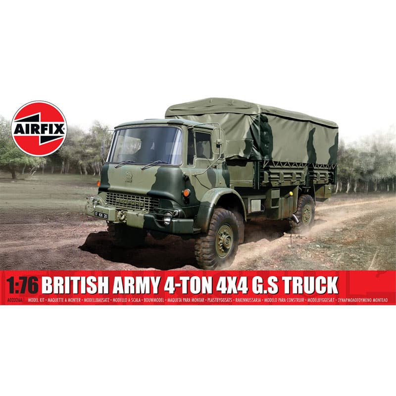 Airfix British Army 4-ton 4 x 4 G.S Truck (1/76) A02326A