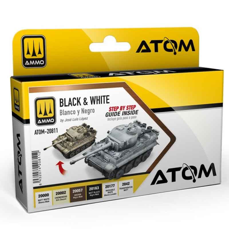 Ammo ATOM Black & White Technique Set ATOM-20811 Ammo ATOM Black & White Technique Set ATOM-20811