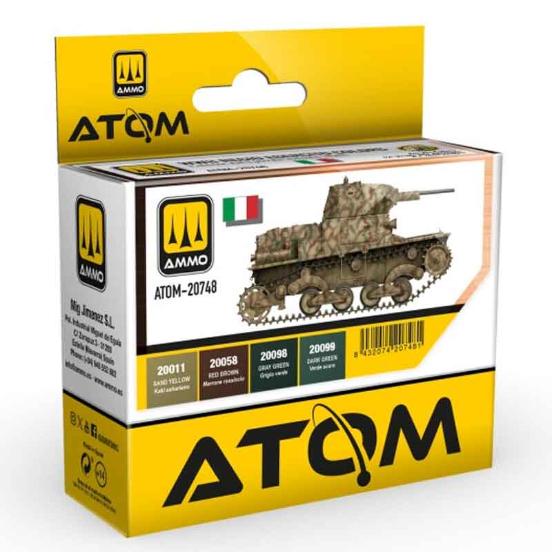 Ammo ATOM WWII Regio Esercito Colours Set ATOM-20748 Ammo ATOM WWII Regio Esercito Colours Set ATOM-20748
