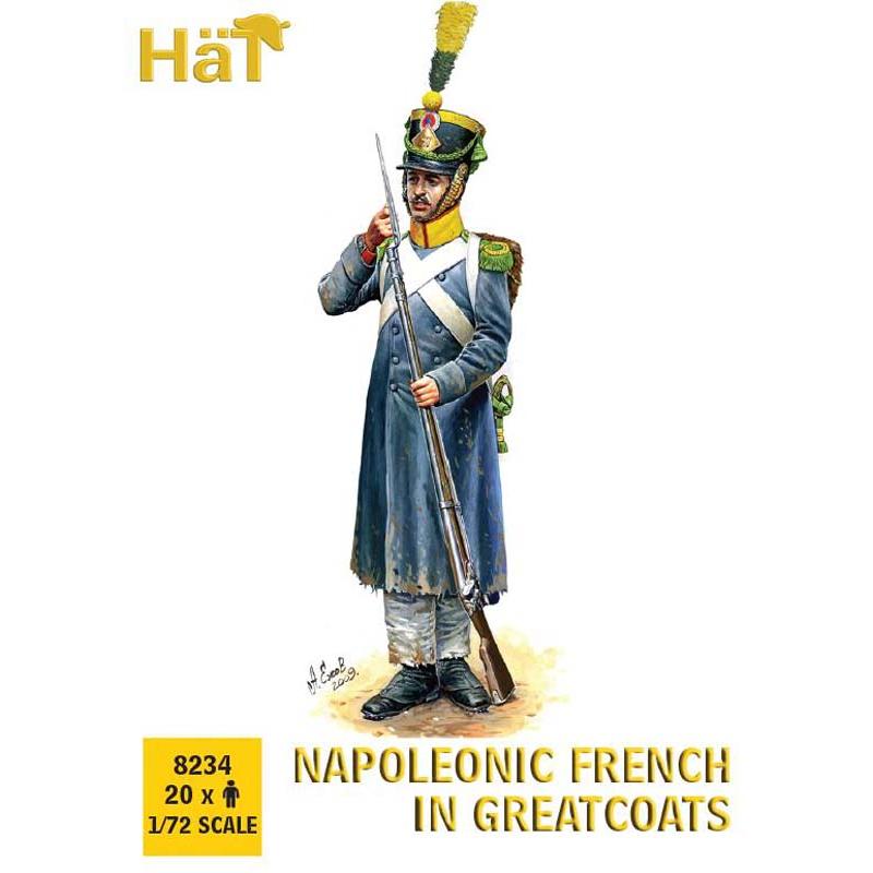 Hat Industrie Napoleonic French Light Infantry in Greatcoats (1/72) 8234 Hat Industrie Napoleonic French Light Infantry in Greatcoats (1/72) 8234