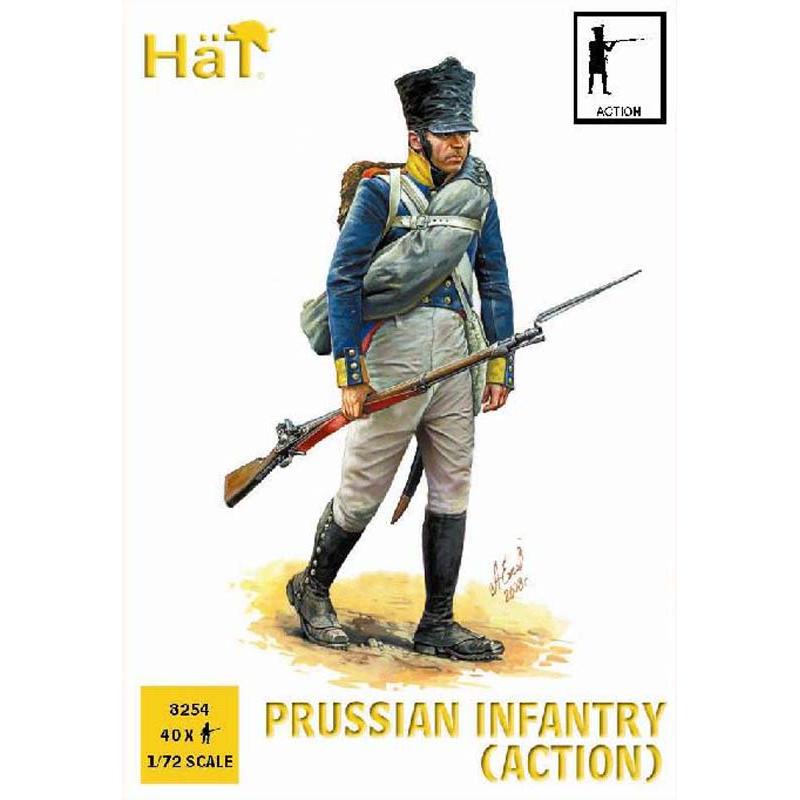 Hat Industrie Napoleonic Prussian Infantry Action (1/72) 8254 Hat Industrie Napoleonic Prussian Infantry Action (1/72) 8254