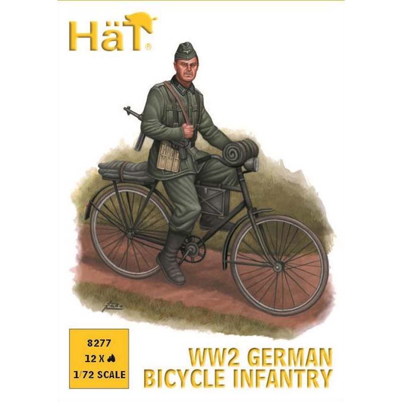 Hat Industrie WWII German Bicylists (1/72) 8277 Hat Industrie WWII German Bicylists (1/72) 8277