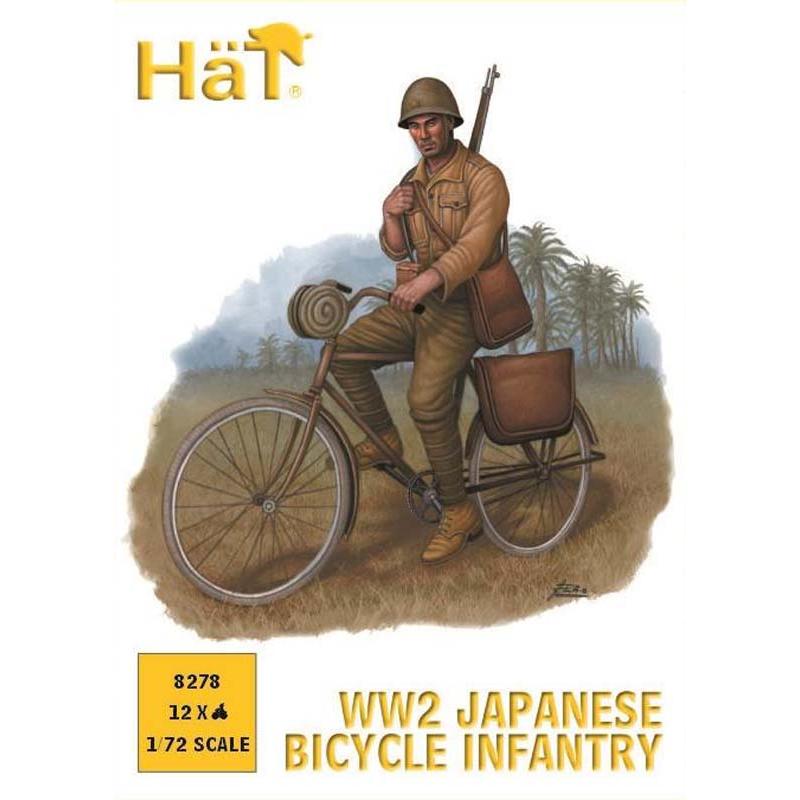 Hat Industrie WWII Japanese Bicylists (1/72) 8278 Hat Industrie WWII Japanese Bicylists (1/72) 8278