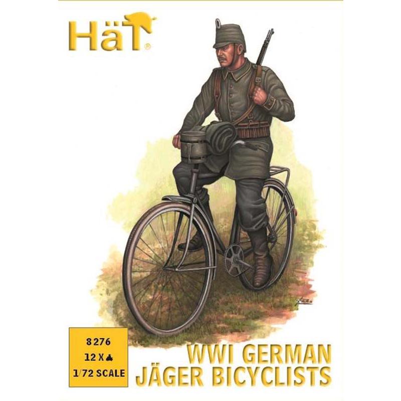Hat Industrie WWI German Bicylists (1/72) 8276 Hat Industrie WWI German Bicylists (1/72) 8276