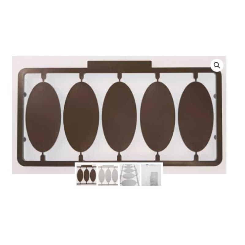 The Tabletop Workshop Rectangle Unlipped Base Frame (20pk) (25mm x 50mm) SKf2550RECGYBL