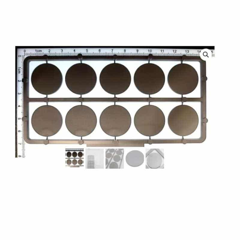The Tabletop Workshop Round Unlipped Base Frame (40pk) (25mm)