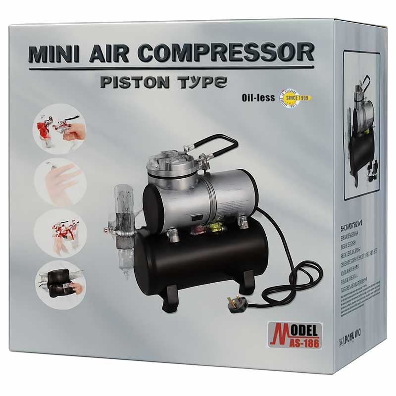 Airbrush Compressor (3L Tank) AS-186S Airbrush Compressor (3L Tank) AS-186S
