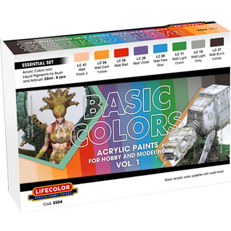 LifeColor Essential Basic Colours Paint Set 4 LC-ES04 LifeColor Essential Basic Colours Paint Set 4 LC-ES04