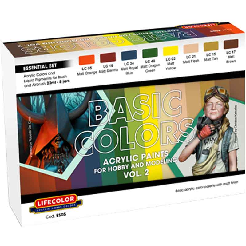 LifeColor Essential Basic Colours Paint Set 5 LC-ES05 LifeColor Essential Basic Colours Paint Set 5 LC-ES05
