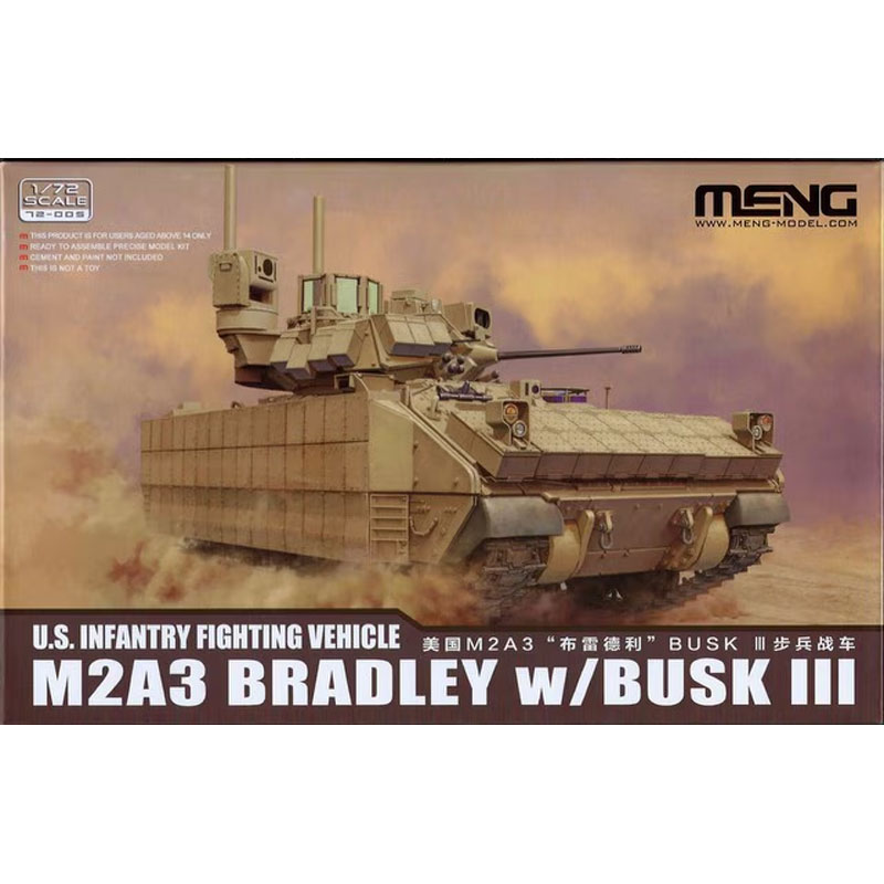 Meng Model M2A3 Bradley w/ BUSK III (1/72) 72-005 Meng Model M2A3 Bradley w/ BUSK III (1/72) 72-005