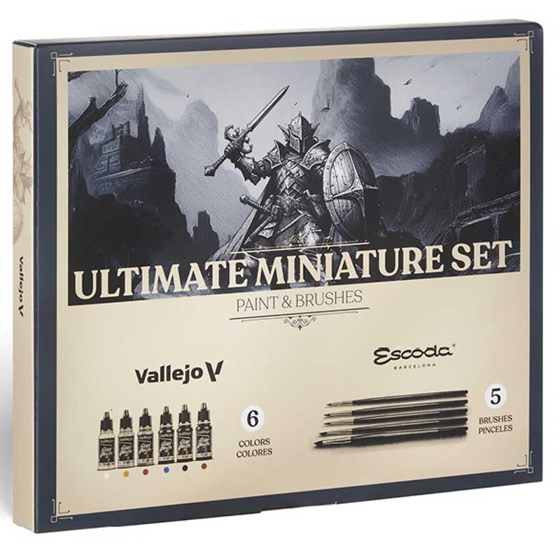 Vallejo Ultimate Miniature Set Paint & Brushes 72.206 Vallejo Ultimate Miniature Set Paint & Brushes 72.206