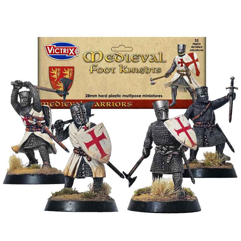 Victrix Medieval Foot Knights (28mm) VXM004 Victrix Medieval Foot Knights (28mm) VXM004