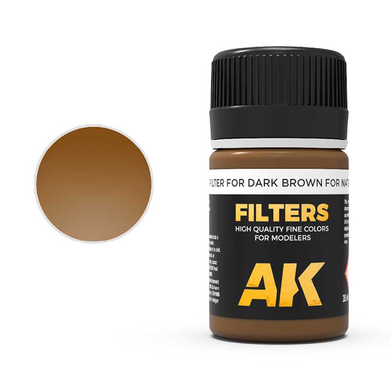 AK Interactive Dark Brown for NATO and Green Filter (35ml) AK-076