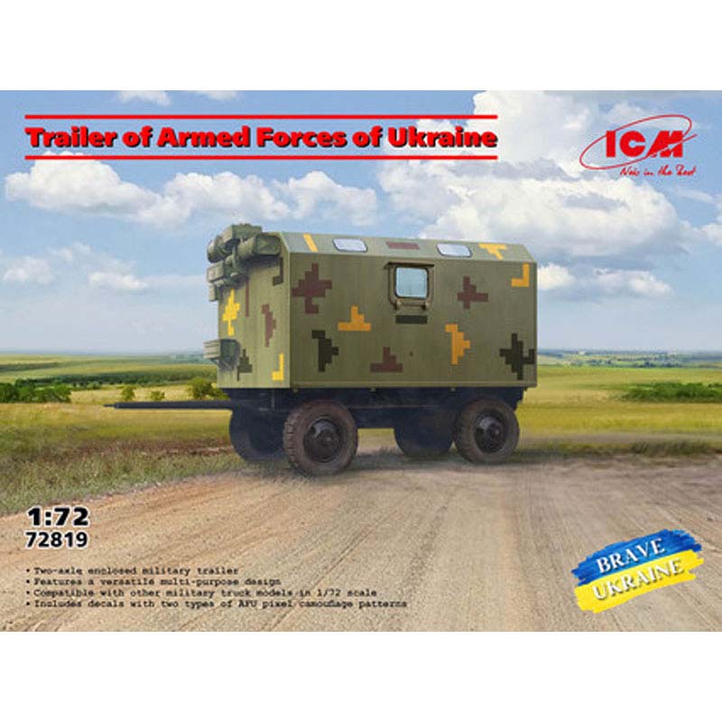 ICM Military Trailer of the Armed Forces of Ukraine (1/72) 72819 ICM Military Trailer of the Armed Forces of Ukraine (1/72) 72819