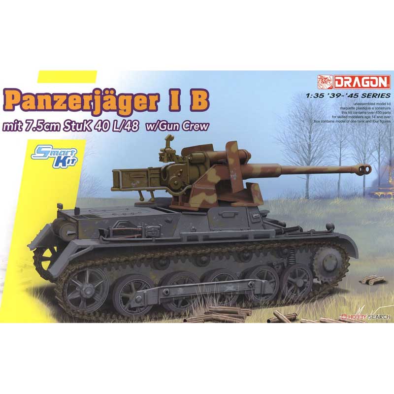 Dragon Panzerjager IB mit7.5cm StuK 40 L/48 with Gun Crew (1/35) 6781 *Damaged Box*