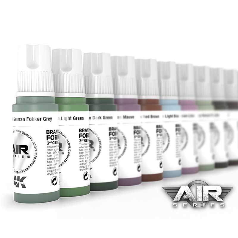 AK Interactive 3rd GEN AIR Series Full Range (119 Paints)