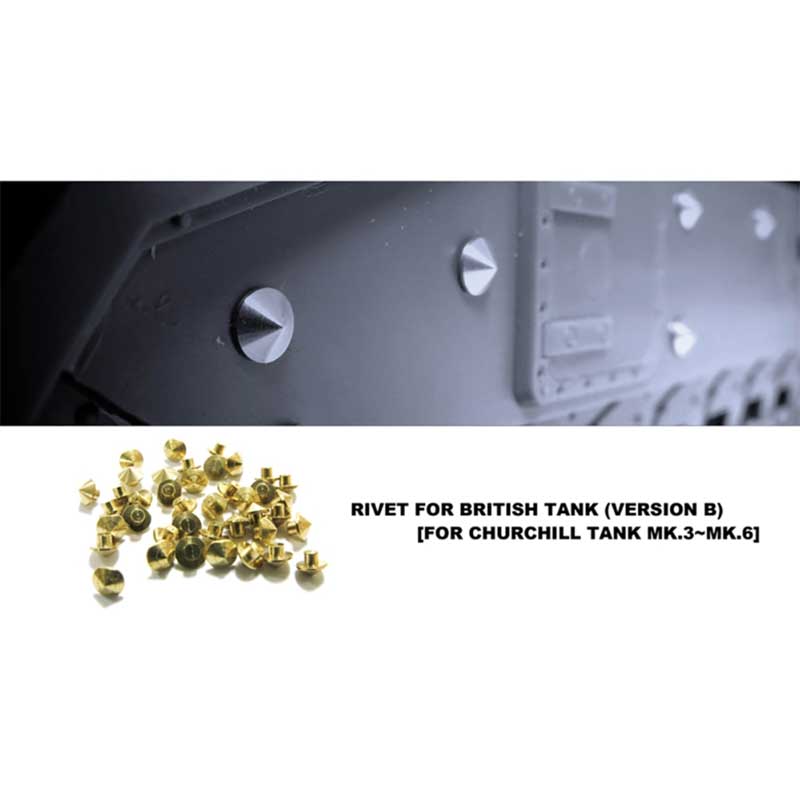 AFV Club Brass Rivets for Churchill Mk III/VI (1/35) AG35021 AFV Club Brass Rivets for Churchill Mk III/VI (1/35) AG35021