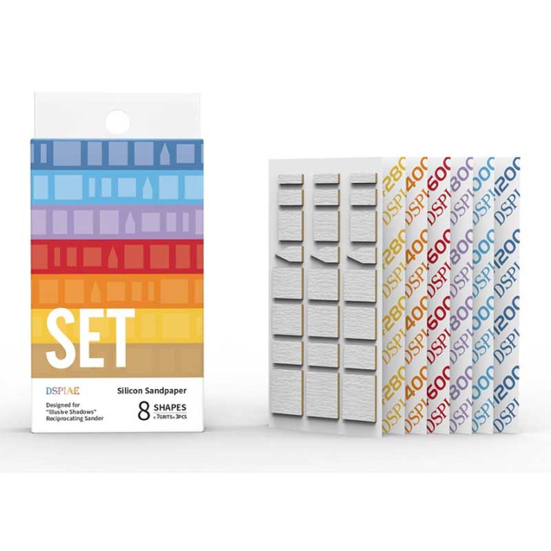 DSPIAE Silicon Sandpaper Set (180–1200 Grit) SS-ESS DSPIAE Silicon Sandpaper Set (180–1200 Grit) SS-ESS