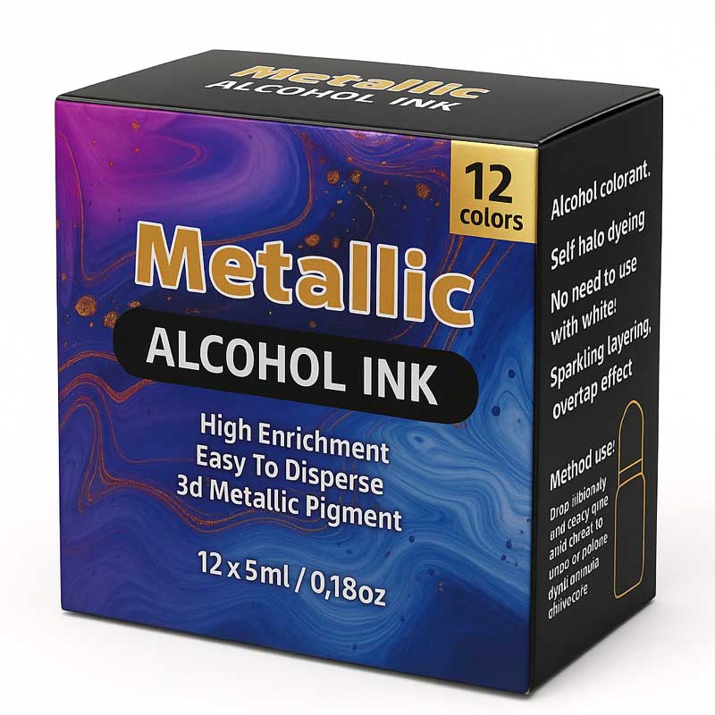 Metallic Alcohol Ink (12 x 5ml)