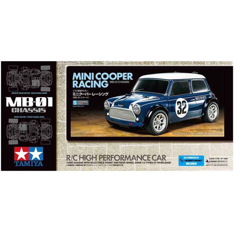 Tamiya Mini Cooper Racing (MB-01) (1/10) 58747 Tamiya Mini Cooper Racing (MB-01) (1/10) 58747