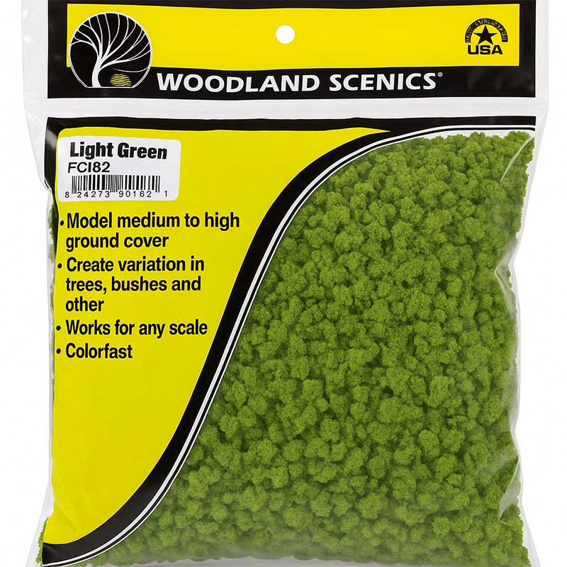 Woodland Scenics Light Green Clump Foliage WFC182