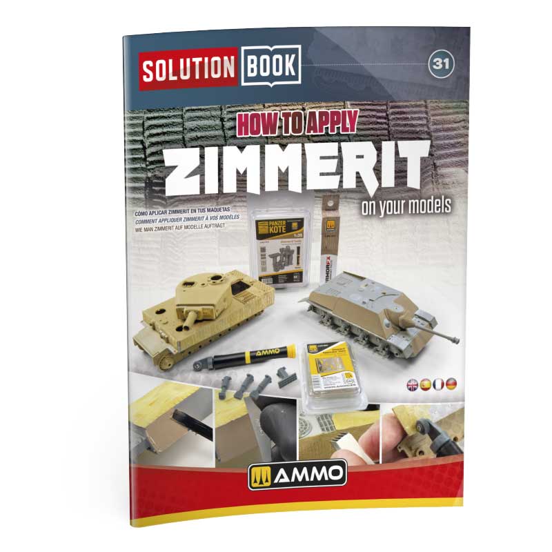 Ammo Solution Book 31 How to Apply Zimmerit in Scale A.MIG-6606 Ammo Solution Book 31 How to Apply Zimmerit in Scale A.MIG-6606