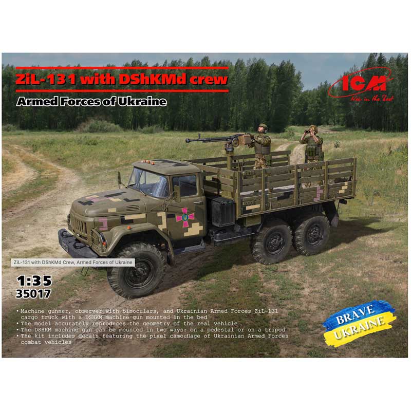 ICM ZіL-131 with DShKMd Crew, Armed Forces of Ukraine (1/35) 35017 ICM ZіL-131 with DShKMd Crew, Armed Forces of Ukraine (1/35) 35017
