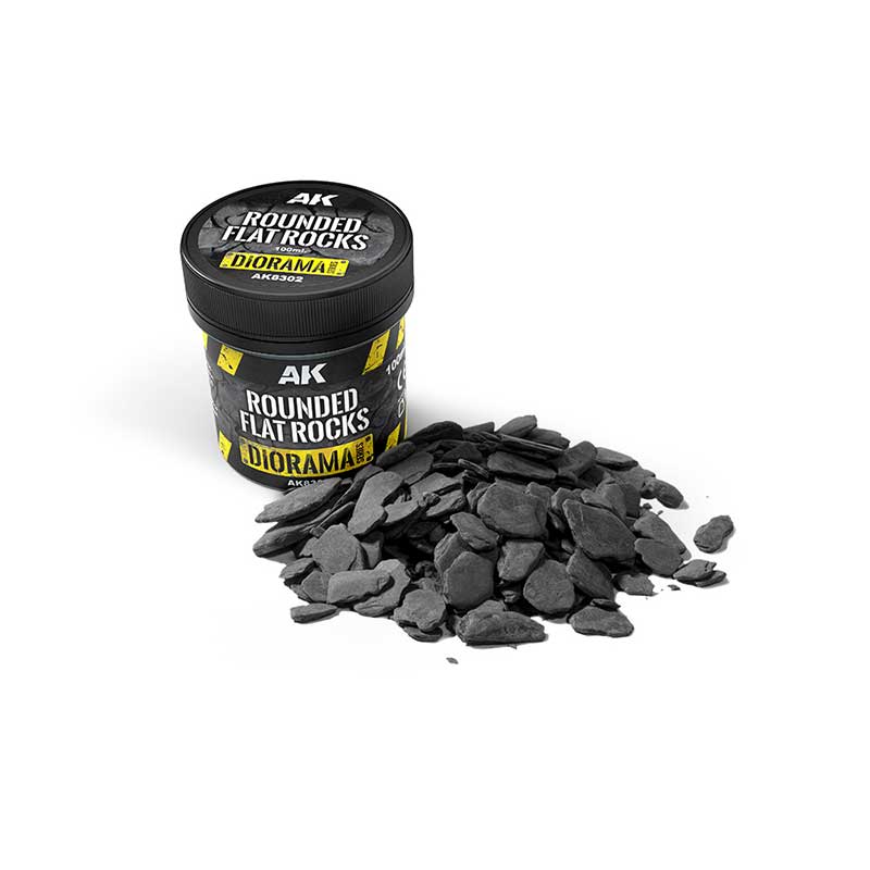 AK Interactive Rounded Flat Rocks (100ml) AK8302
