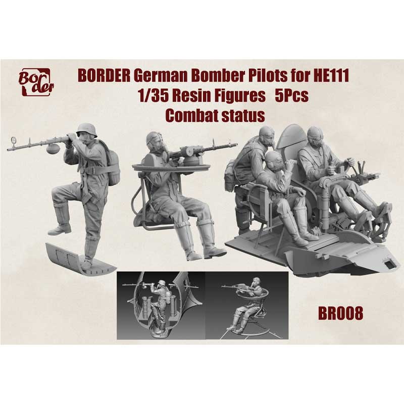 Border Model Heinkel He111 German Bomber Pilots Seated (1/35) BR-008 Border Model Heinkel He111 German Bomber Pilots Seated (1/35) BR-008