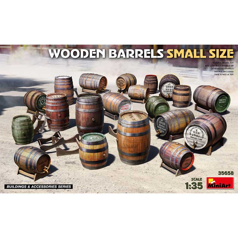 Miniart Wooden Barrels Small Size (1/35) 35658 Miniart Wooden Barrels Small Size (1/35) 35658