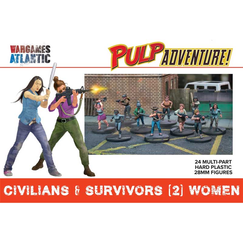 Wargames Atlantic Civilians & Survivors (2): Women (28mm) WAAPA005 Wargames Atlantic Civilians & Survivors (2): Women (28mm) WAAPA005