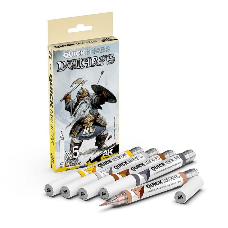 AK Interactive Dwarfs Quick Markers Set AKMQ107 AK Interactive Dwarfs Quick Markers Set AKMQ107