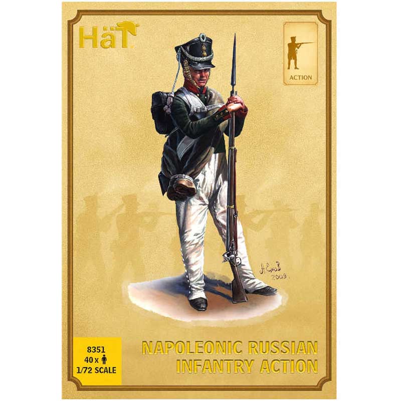 Hat Industrie Napoleonic Russian Infantry Action (1/72) 8351