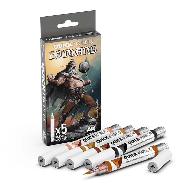 AK Interactive Humans Quick Markers Set AKMQ103 AK Interactive Humans Quick Markers Set AKMQ103