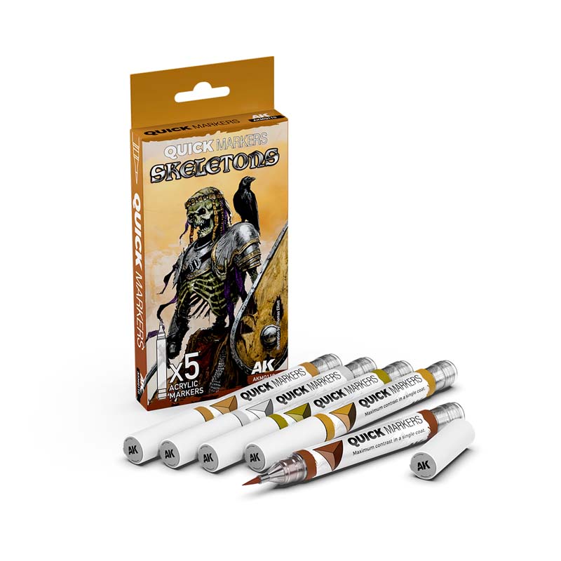 AK Interactive Skeletons Quick Markers Set AKMQ110 AK Interactive Skeletons Quick Markers Set AKMQ110
