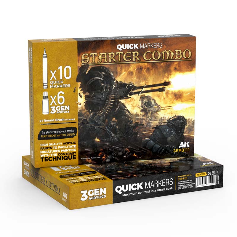 AK Interactive Starter Combo Quick Markers + 3Gen Set AKMQ111 AK Interactive Starter Combo Quick Markers + 3Gen Set AKMQ111