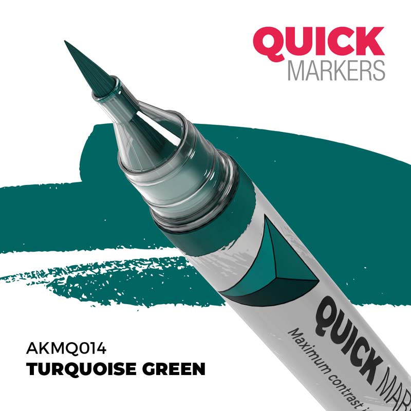AK Interactive Turquoise Green - Quick Marker AKMQ014