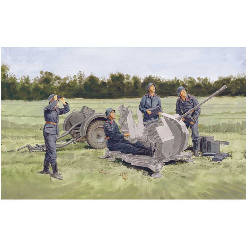 Dragon 2cm Flak Crew With Sd.Ah.51 (1/35) 6368 Dragon 2cm Flak Crew With Sd.Ah.51 (1/35) 6368