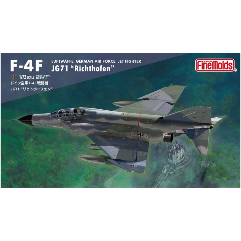 Fine Molds Luftwaffe F-4F Fighter JG71 "Richthofen" (1/72) FX06